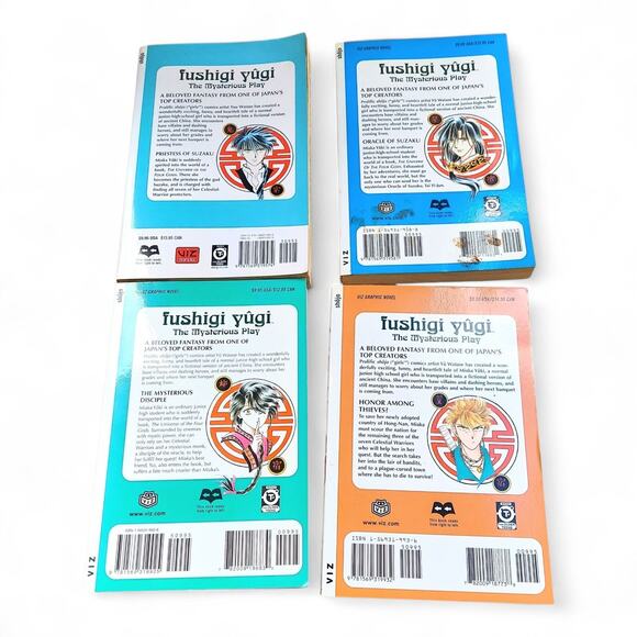 Fushigi Yugi The Mysterious Play Manga Lot Vol 1-4 English Yu Watase Used - Picture 2 of 6